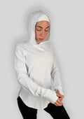 MALI Performance Hooded Top – White