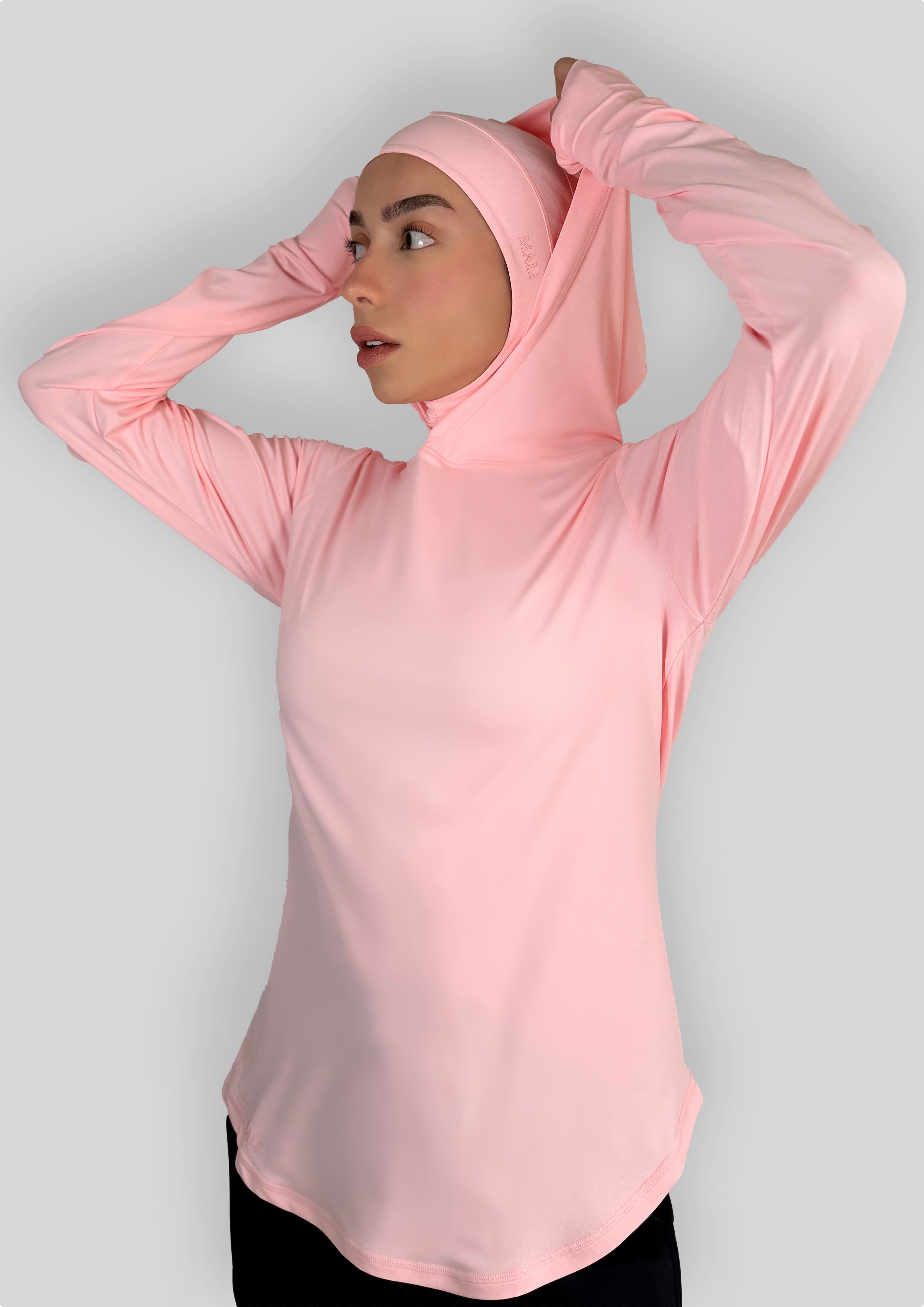 MALI Performance Hooded Top – Pink