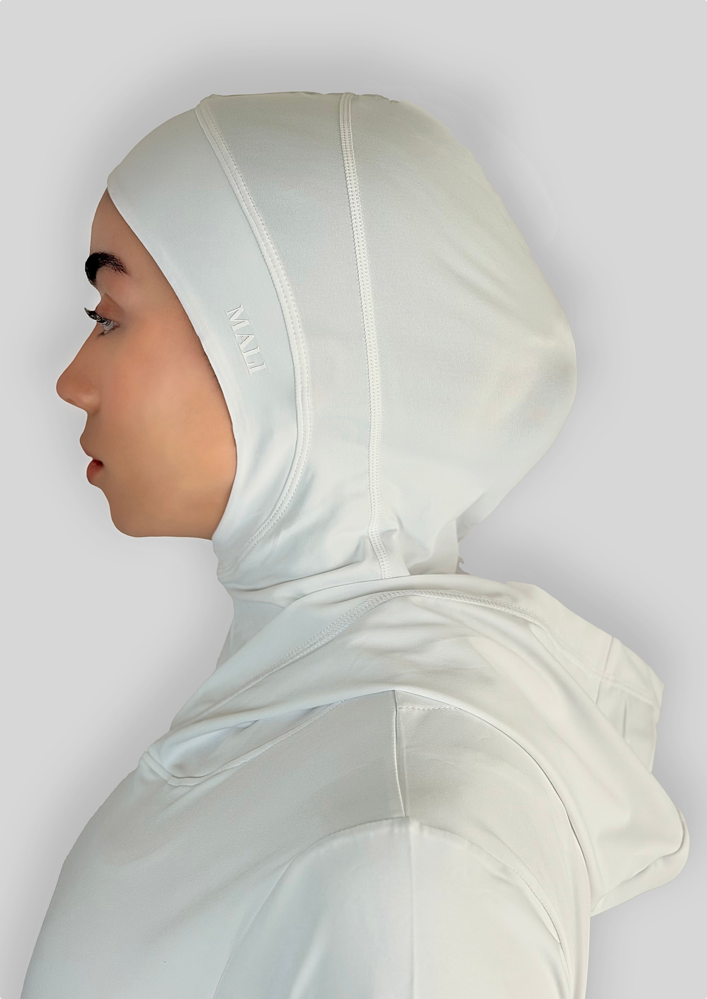 MALI Performance Sports Hijab - White