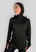 MALI Performance Hooded Top – Black