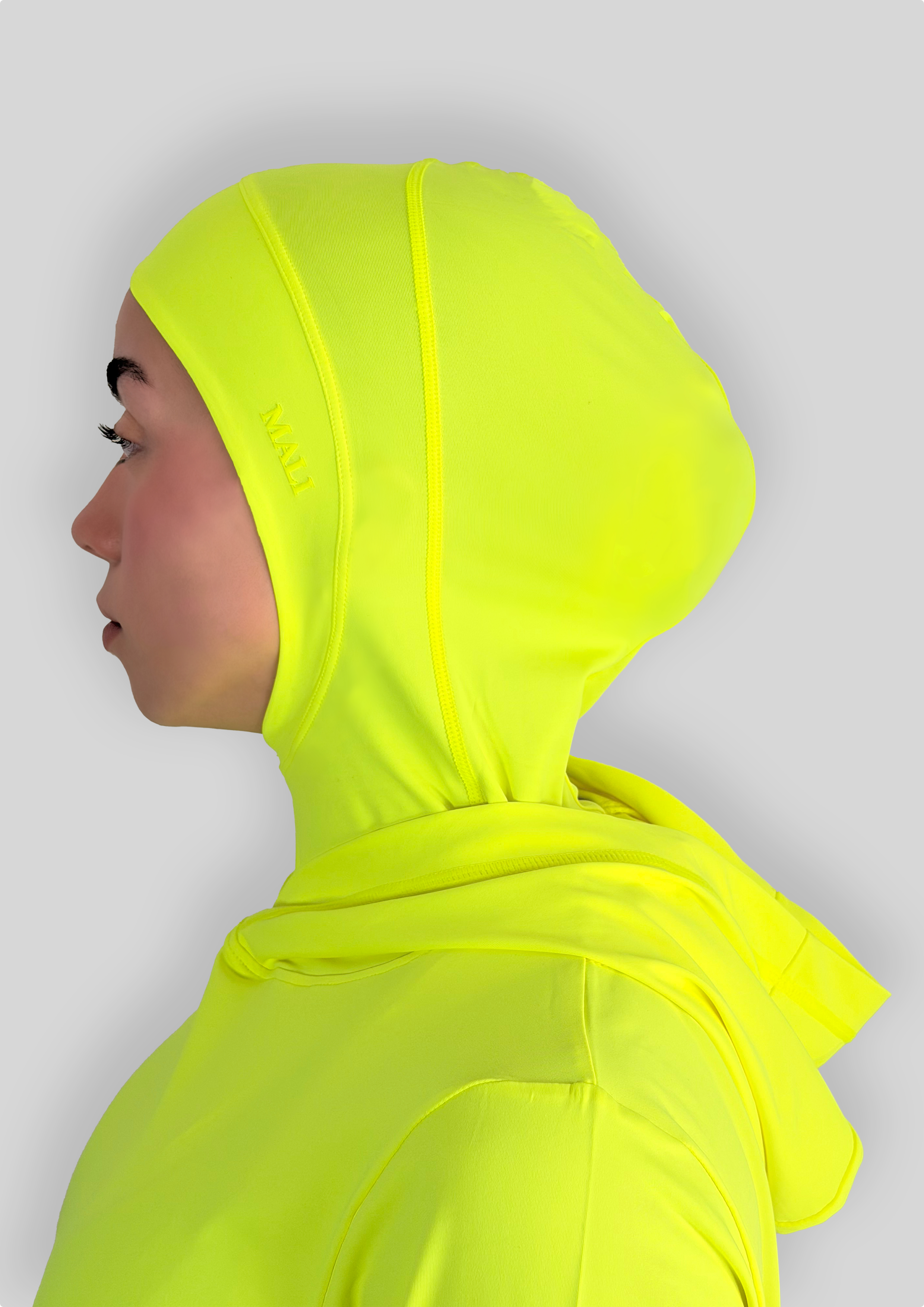 MALI Performance Sports Hijab - Neon Yellow