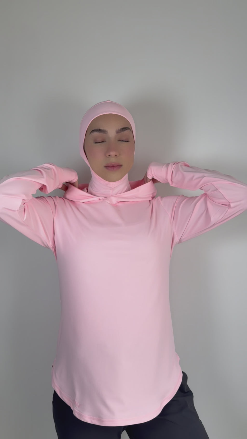 MALI Performance Hooded Top – Pink